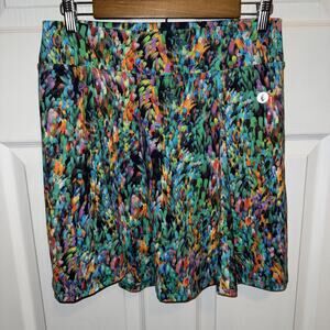 Dona Jo Women’s Ultimate Skirt Skort 17 In Size 2 L Large Colorful Golf Tennis